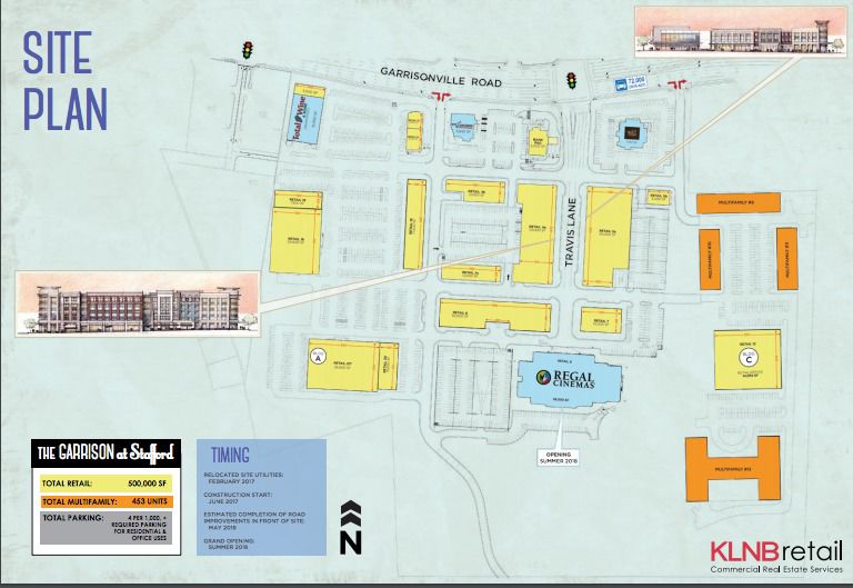 The Garrison at Stafford map